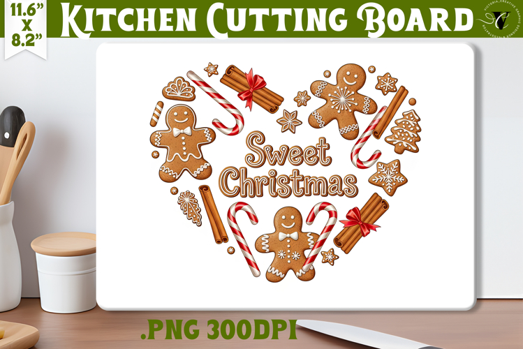 Kitchen Cutting Board | Cute Christmas Cutting Board