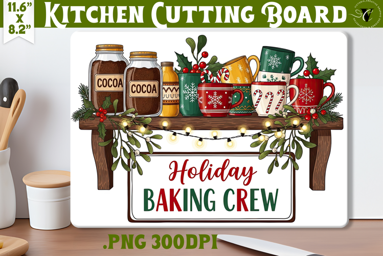 Kitchen Cutting Board | Cute Christmas Cutting Board