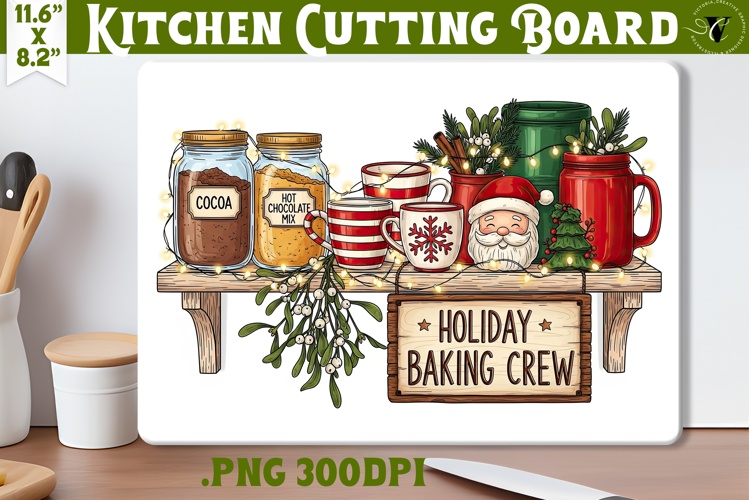 Kitchen Cutting Board | Cute Christmas Cutting Board
