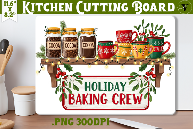 Kitchen Cutting Board | Cute Christmas Cutting Board