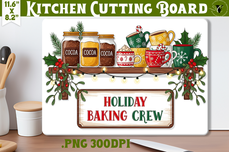 Kitchen Cutting Board | Cute Christmas Cutting Board