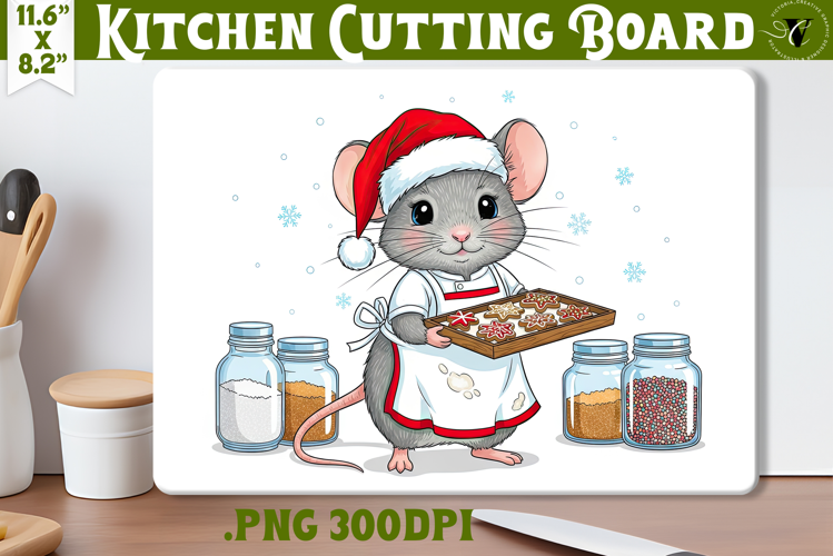 Kitchen Cutting Board | Cute Christmas Cutting Board
