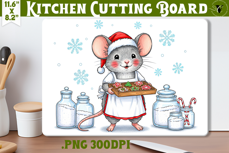 Kitchen Cutting Board | Cute Christmas Cutting Board