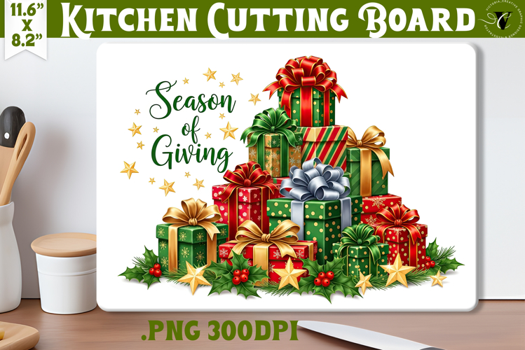 Kitchen Cutting Board | Cute Christmas Cutting Board