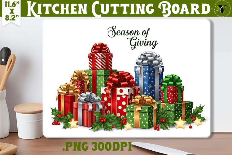 Kitchen Cutting Board | Cute Christmas Cutting Board