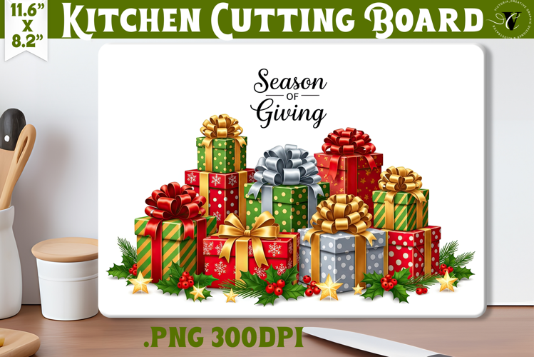 Kitchen Cutting Board | Cute Christmas Cutting Board