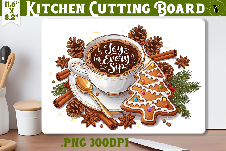 Kitchen Cutting Board | Cute Christmas Cutting Board