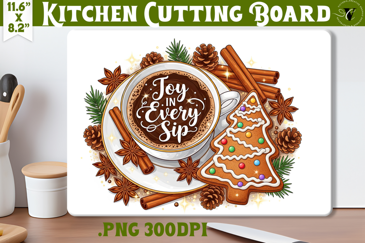 Kitchen Cutting Board | Cute Christmas Cutting Board