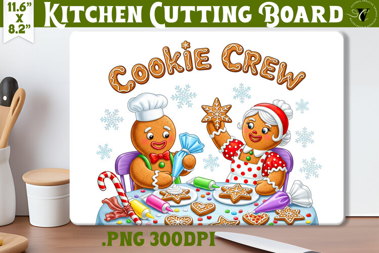 Kitchen Cutting Board | Cute Christmas Cutting Board example image 1