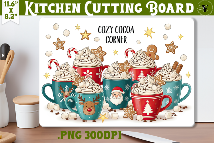 Kitchen Cutting Board | Cute Christmas Cutting Board