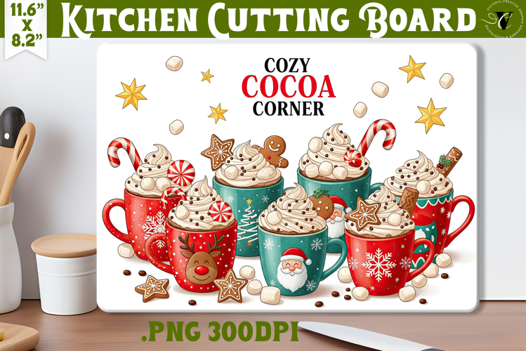 Kitchen Cutting Board | Cute Christmas Cutting Board