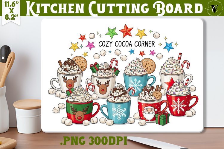 Kitchen Cutting Board | Cute Christmas Cutting Board