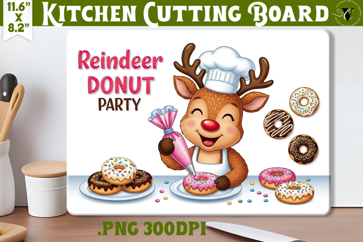 Kitchen Cutting Board | Cute Christmas Cutting Board