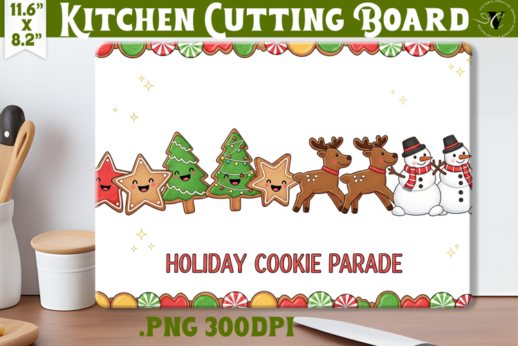Kitchen Cutting Board | Cute Christmas Cutting Board