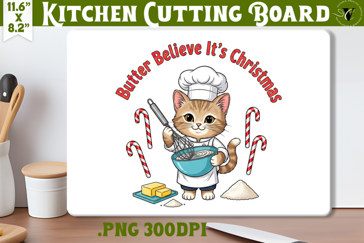 Kitchen Cutting Board | Cute Christmas Cutting Board