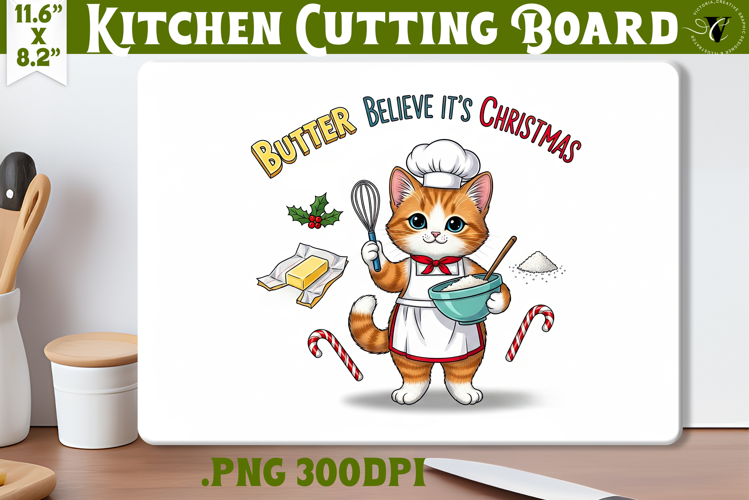 Kitchen Cutting Board | Cute Christmas Cutting Board