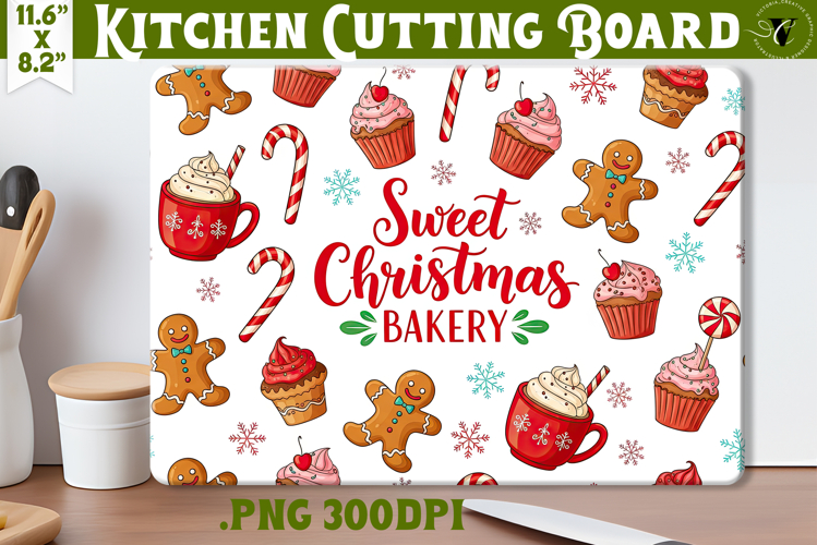 Kitchen Cutting Board | Cute Christmas Cutting Board