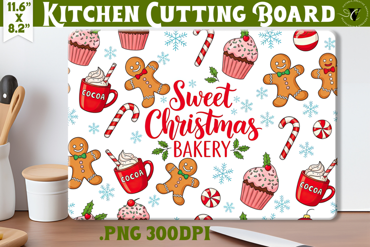 Kitchen Cutting Board | Cute Christmas Cutting Board