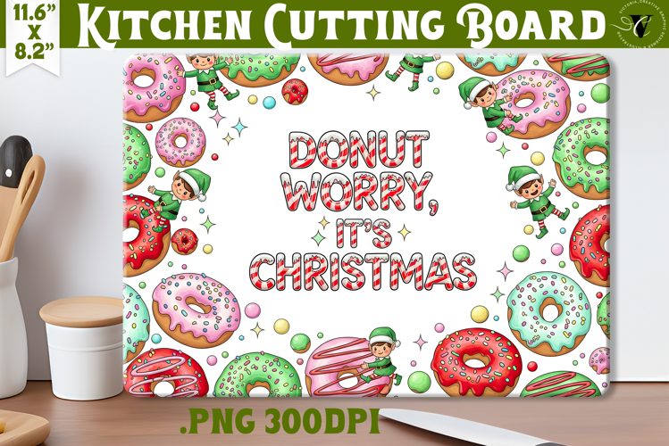 Kitchen Cutting Board | Cute Christmas Cutting Board