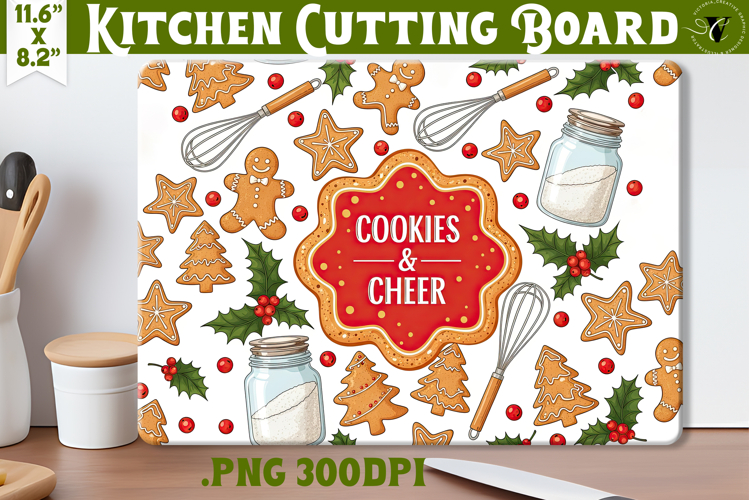 Kitchen Cutting Board | Cute Christmas Cutting Board