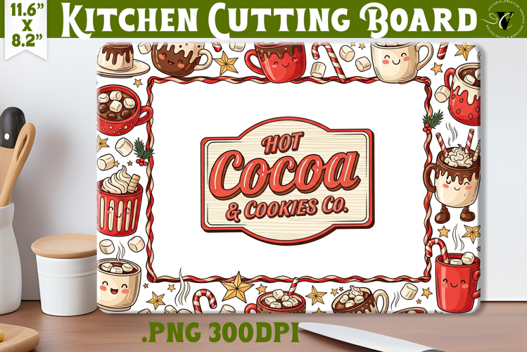 Kitchen Cutting Board | Cute Christmas Cutting Board