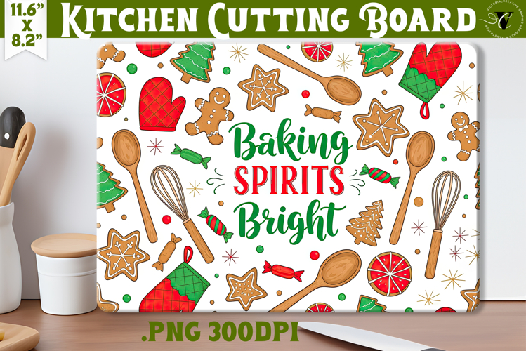 Kitchen Cutting Board | Cute Christmas Cutting Board