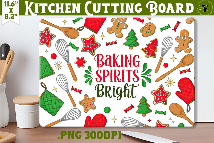 Kitchen Cutting Board | Cute Christmas Cutting Board