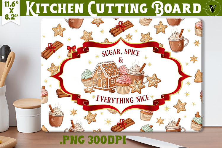 Kitchen Cutting Board | Cute Christmas Cutting Board