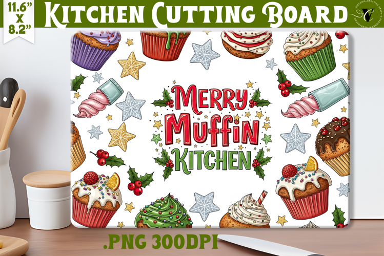 Kitchen Cutting Board | Cute Christmas Cutting Board