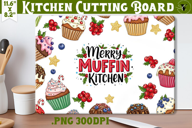 Kitchen Cutting Board | Cute Christmas Cutting Board example image 1