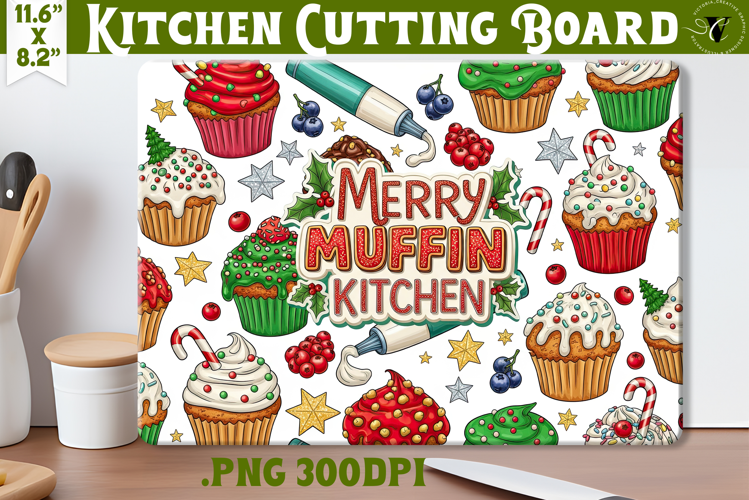 Kitchen Cutting Board | Cute Christmas Cutting Board
