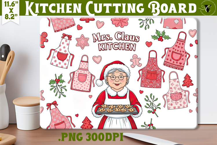 Kitchen Cutting Board | Cute Christmas Cutting Board