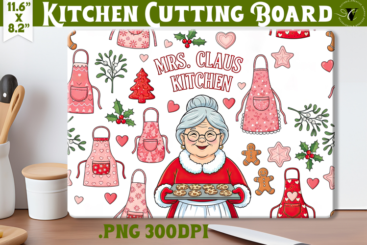 Kitchen Cutting Board | Cute Christmas Cutting Board
