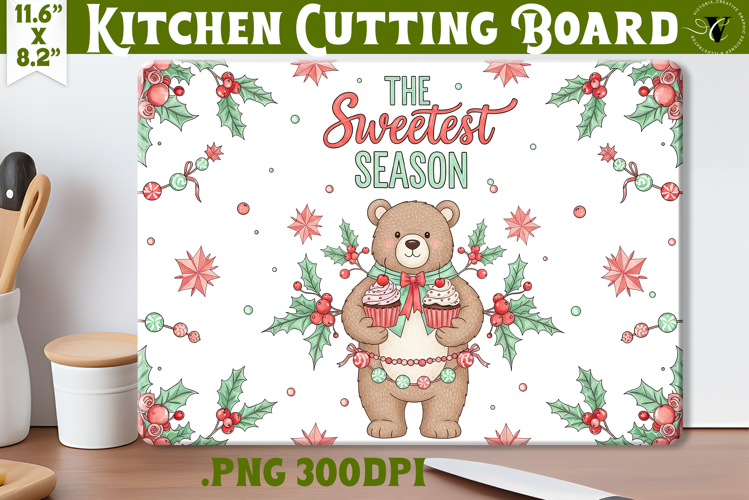 Kitchen Cutting Board | Cute Christmas Cutting Board