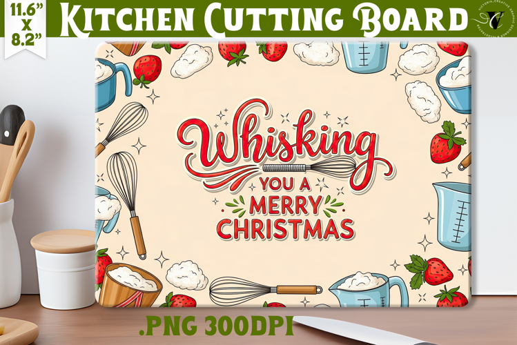 Kitchen Cutting Board | Cute Christmas Cutting Board