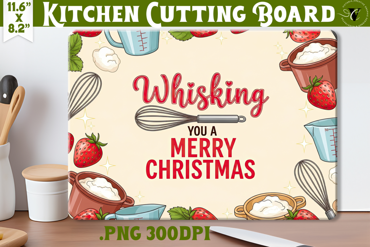 Kitchen Cutting Board | Cute Christmas Cutting Board