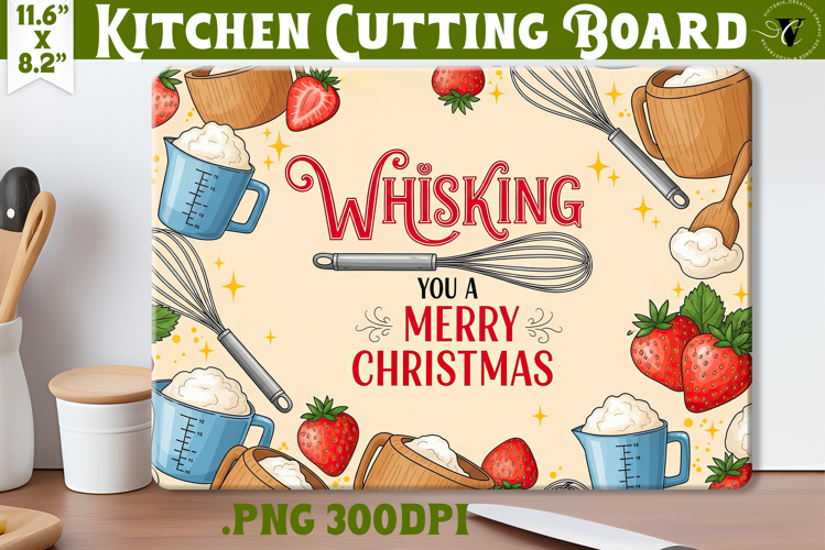 Kitchen Cutting Board | Cute Christmas Cutting Board
