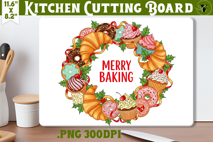 Kitchen Cutting Board | Cute Christmas Cutting Board