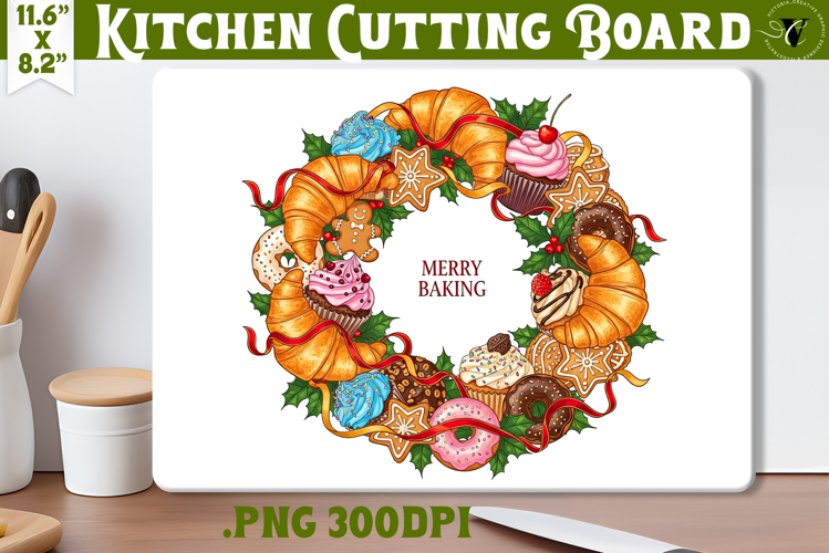 Kitchen Cutting Board | Cute Christmas Cutting Board