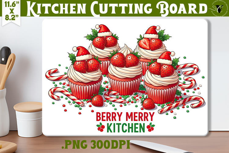 Kitchen Cutting Board | Cute Christmas Cutting Board