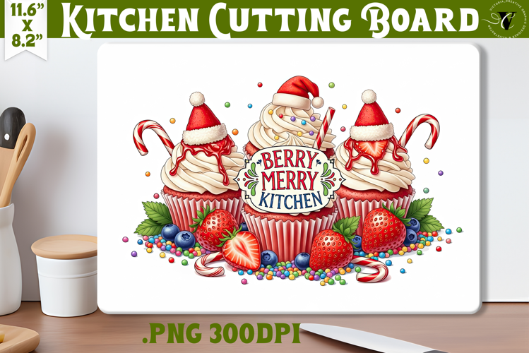 Kitchen Cutting Board | Cute Christmas Cutting Board