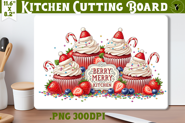Kitchen Cutting Board | Cute Christmas Cutting Board