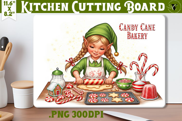 Kitchen Cutting Board | Cute Christmas Cutting Board