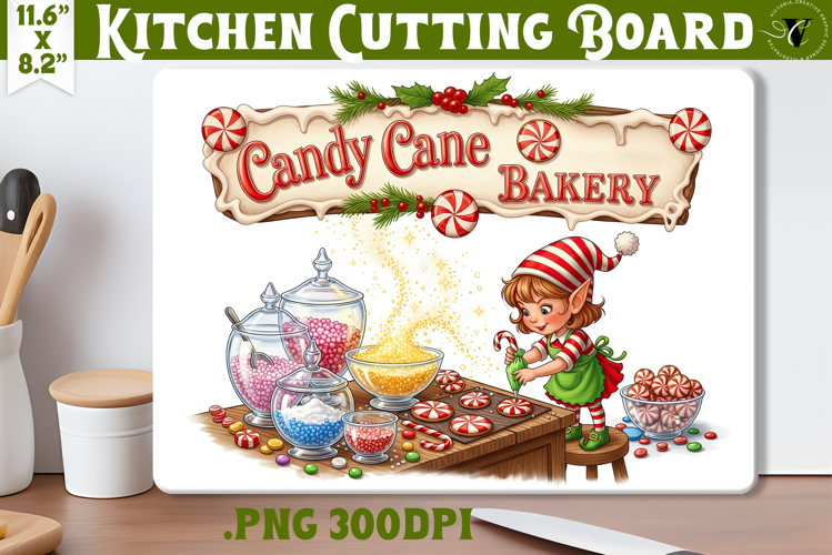 Kitchen Cutting Board | Cute Christmas Cutting Board