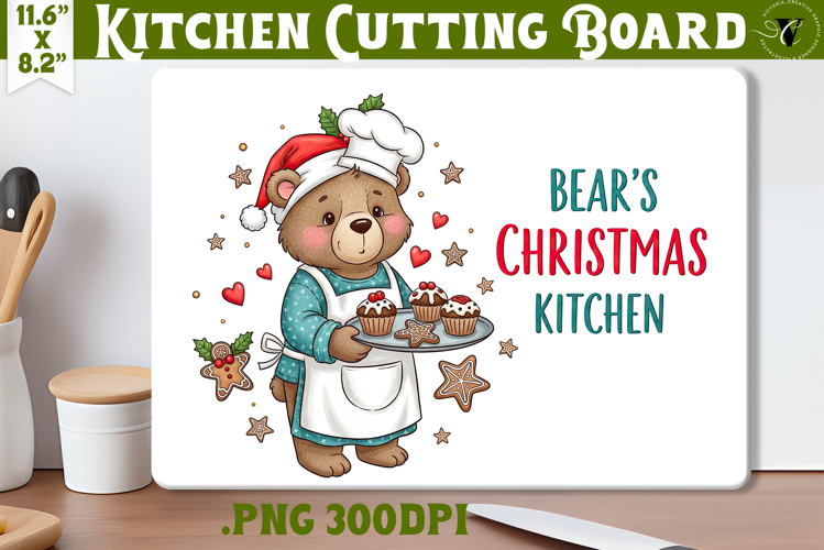 Kitchen Cutting Board | Cute Christmas Cutting Board