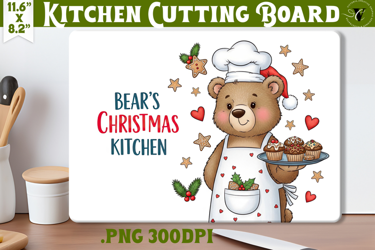 Kitchen Cutting Board | Cute Christmas Cutting Board