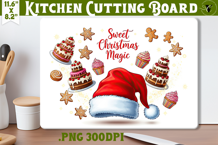 Kitchen Cutting Board | Cute Christmas Cutting Board