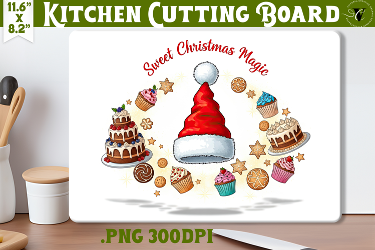 Kitchen Cutting Board | Cute Christmas Cutting Board