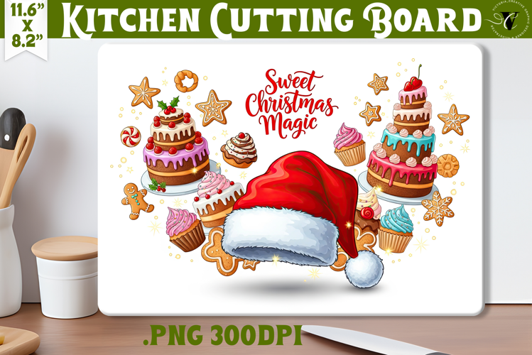 Kitchen Cutting Board | Cute Christmas Cutting Board
