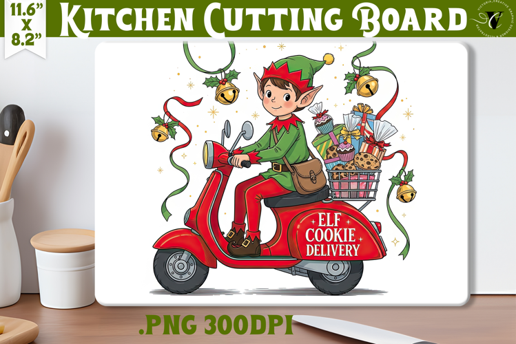 Kitchen Cutting Board | Cute Christmas Cutting Board